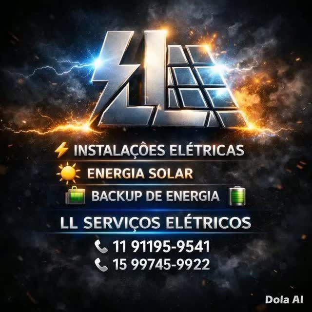 Logo LL Serviços Elétricos, Fotovoltaico e Backup de energia